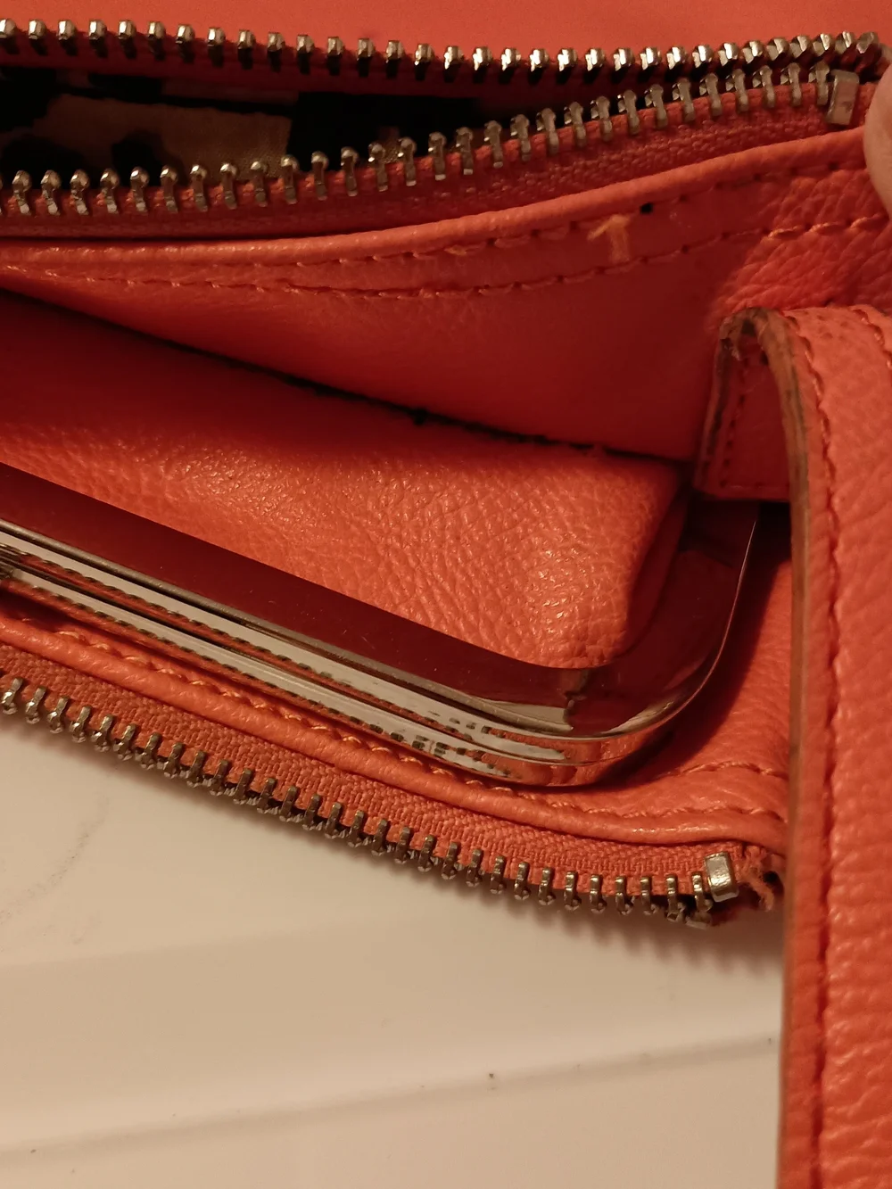 Nine West Coral Leather Crossbody Bag